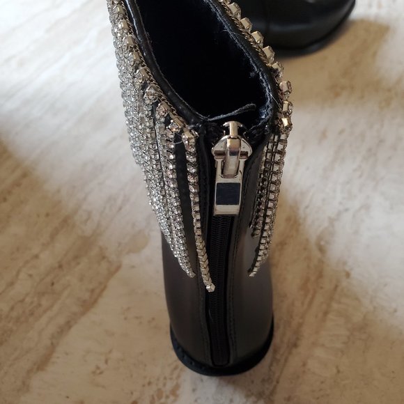 Nasty Gal Faux Leather Fringe Western Boots - Picture 3 of 9